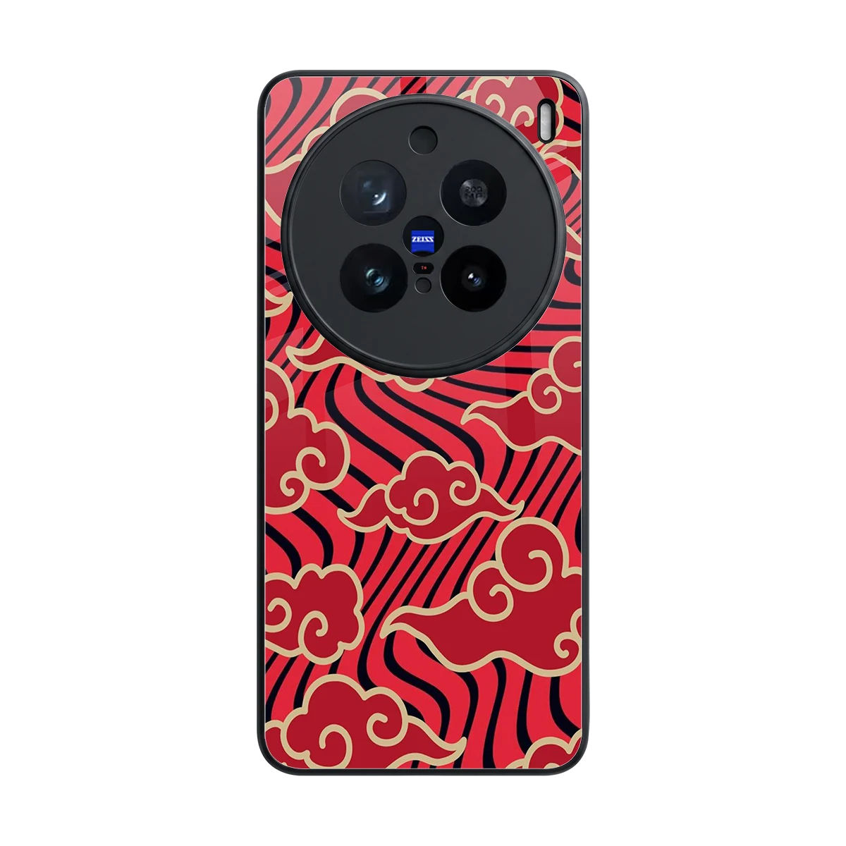Vermilion Anime back phone cover | glass case for vivo x200 pro