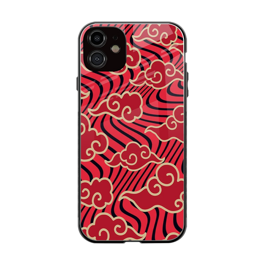 Vermilion Anime back phone cover | glass case for iphone 12