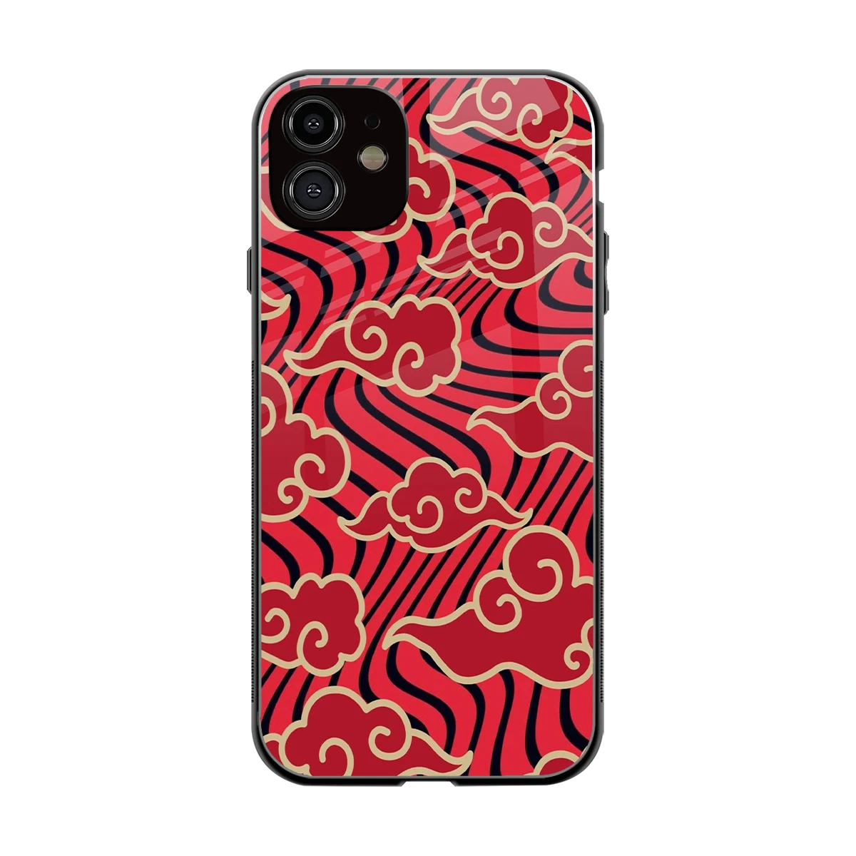 Vermilion Anime back phone cover | glass case for iphone 11