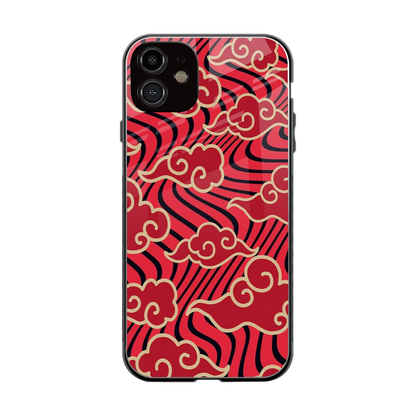 Vermilion Anime back phone cover | glass case for iphone 11