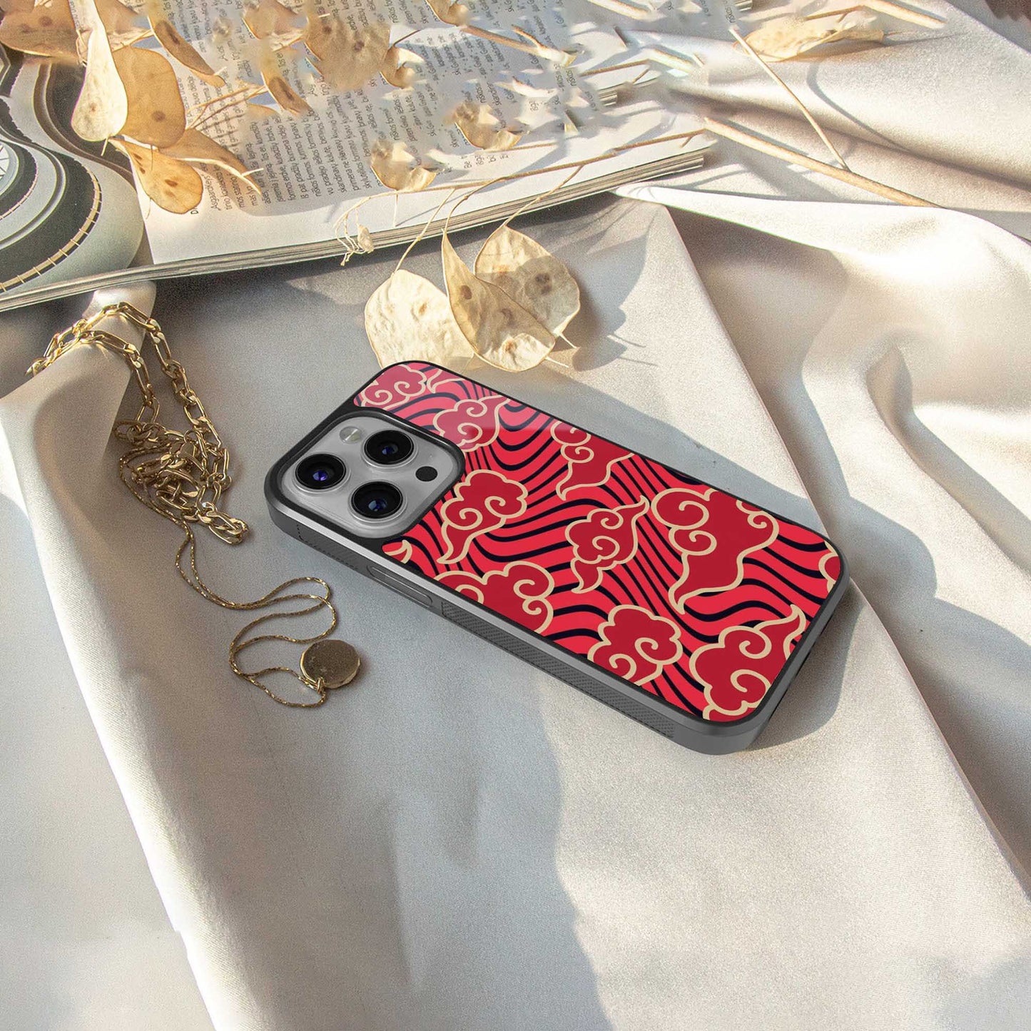 Vermilion Anime Phone Case for Iphone 16 | Glass Case