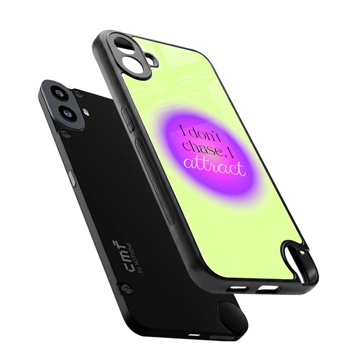 Vibe Magnet sleek cmf nothing phone 1 cover with tempered glass back and TPU edges