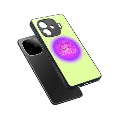 Vibe Magnet sleek iqoo neo 10r 5g cover with tempered glass back and TPU edges