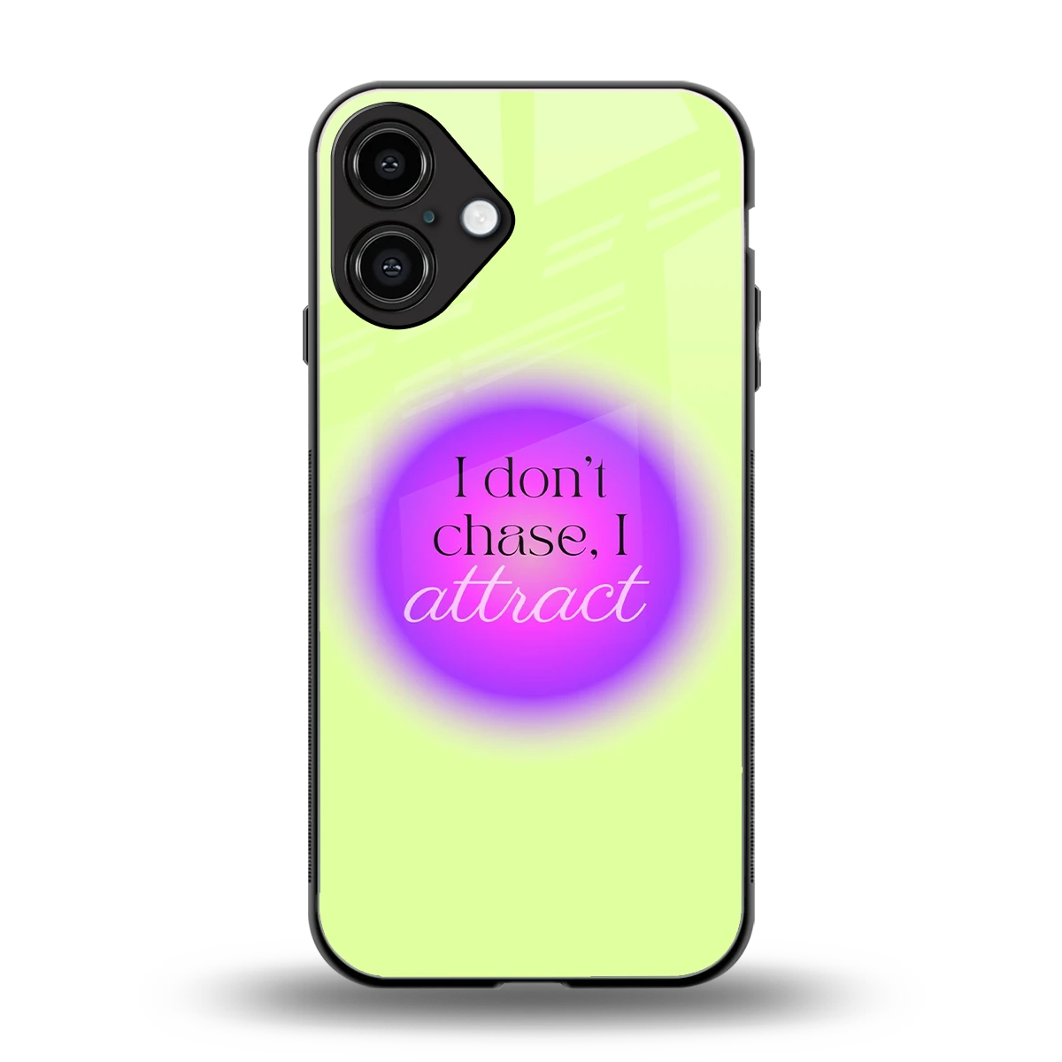Vibe Magnet back phone cover | glass case for iphone 16 plus