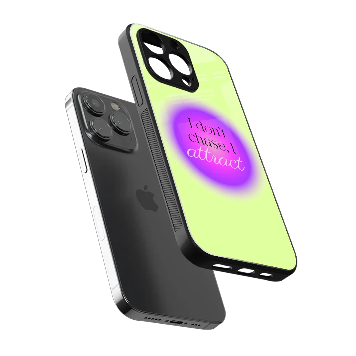 Vibe Magnet sleek iphone 16 pro max cover with tempered glass back and TPU edges