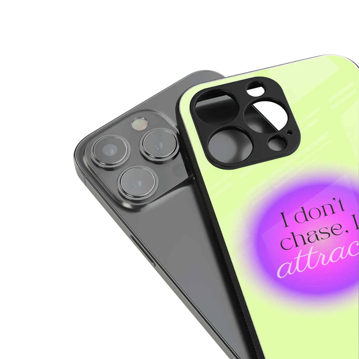 Vibe Magnet stylish phone case for iphone 15 pro max | glossy glass and slim fit