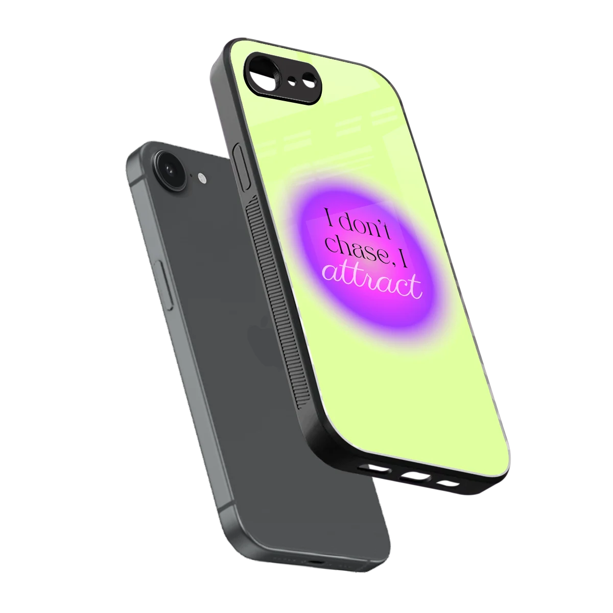 Vibe Magnet sleek iphone 16e cover with tempered glass back and TPU edges