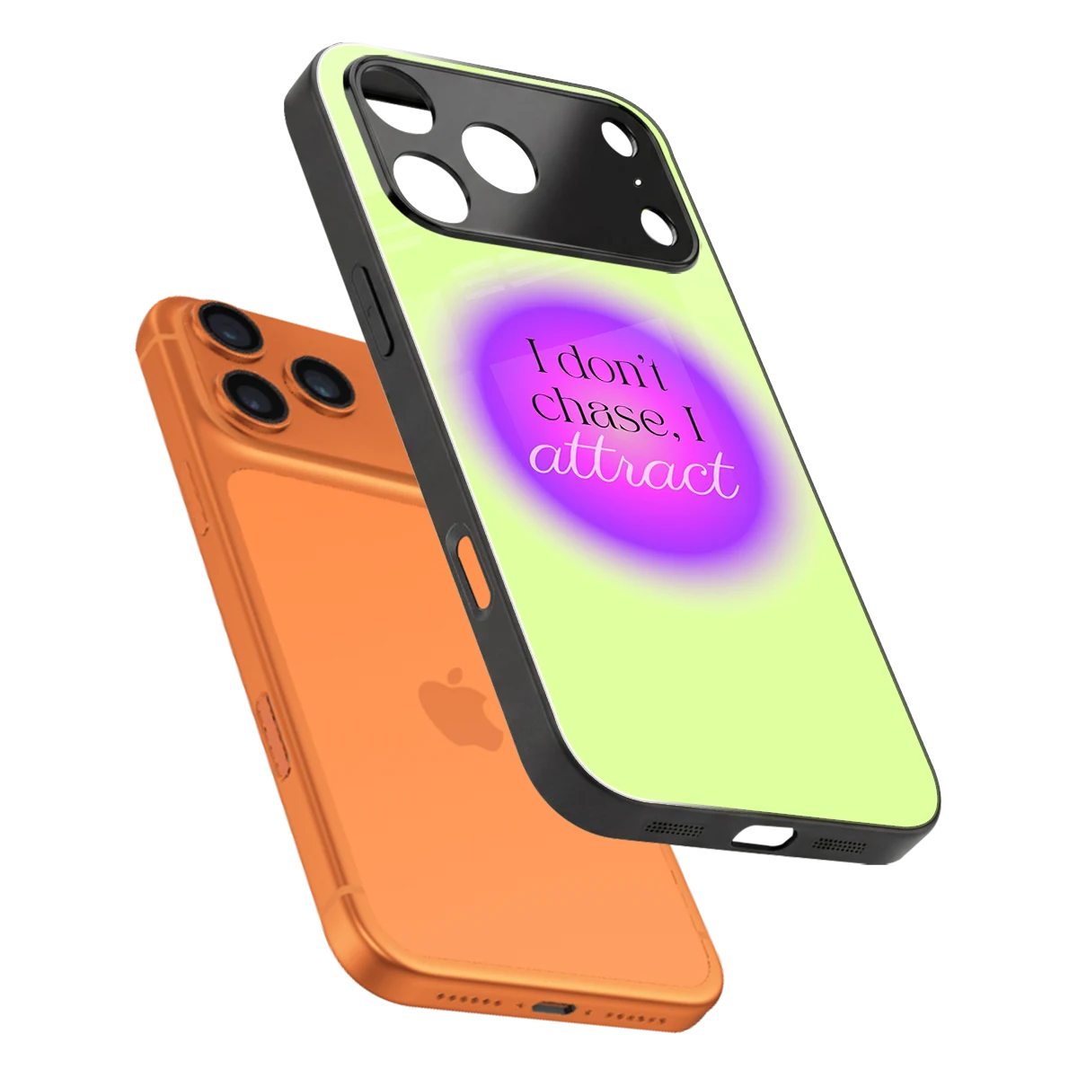 Vibe Magnet sleek iphone 17 pro cover with tempered glass back and TPU edges