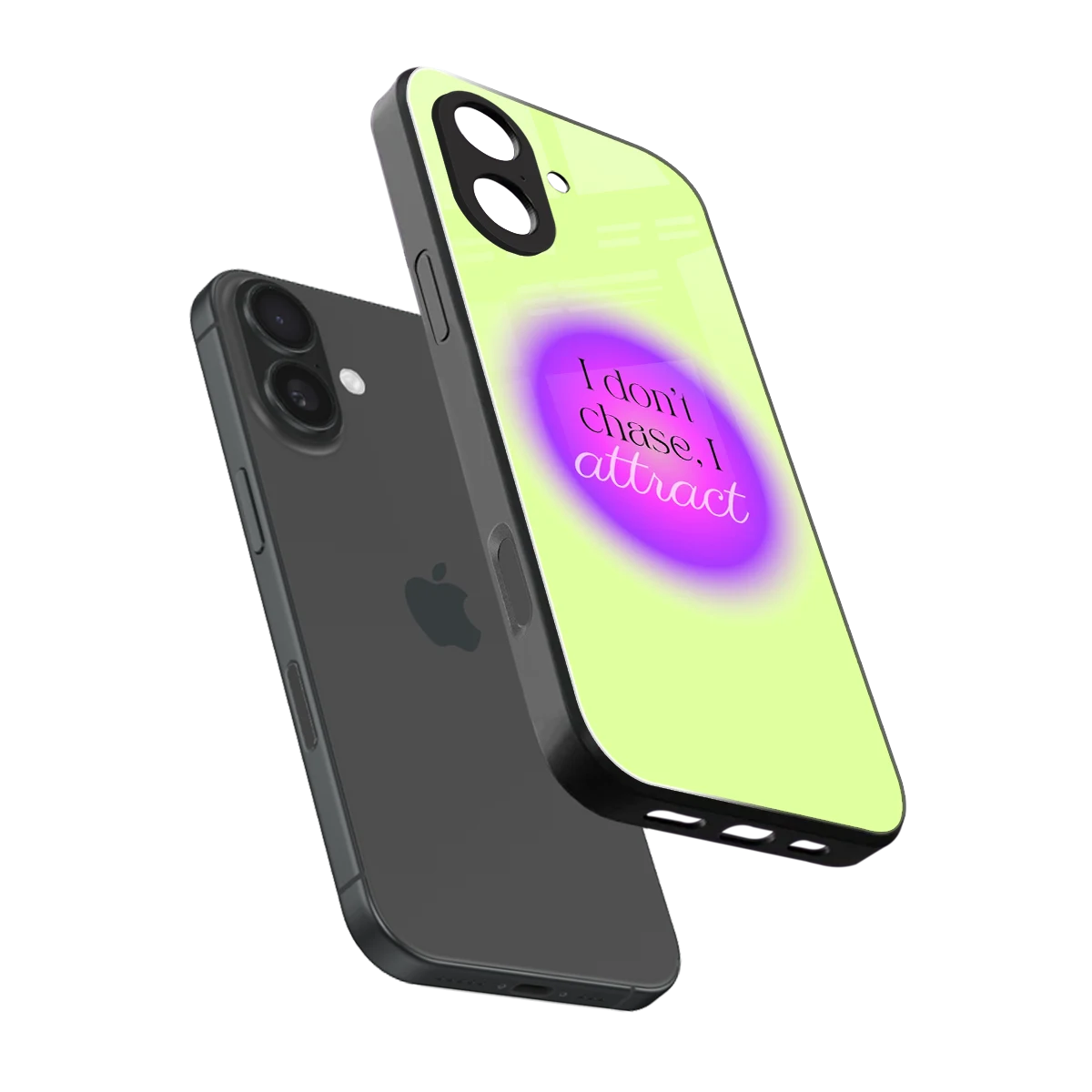 Vibe Magnet sleek iphone 17 cover with tempered glass back and TPU edges