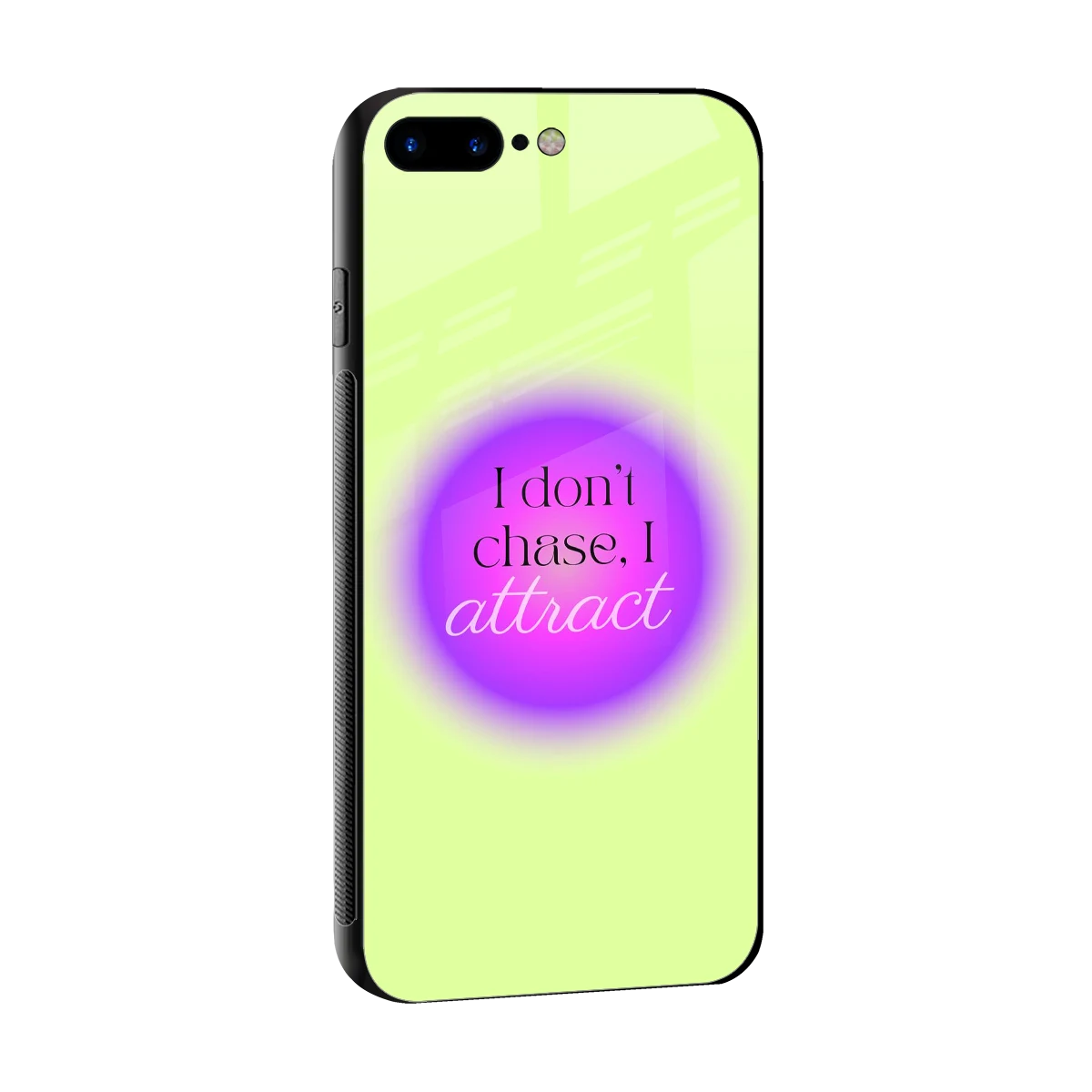 Vibe Magnet sleek iphone 8 plus cover with tempered glass back and TPU edges