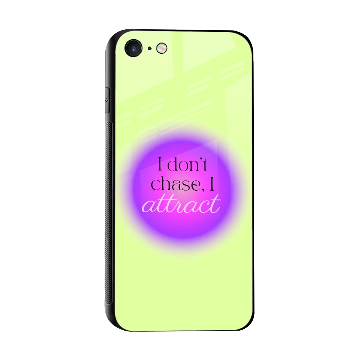 Vibe Magnet sleek iphone 7 cover with tempered glass back and TPU edges