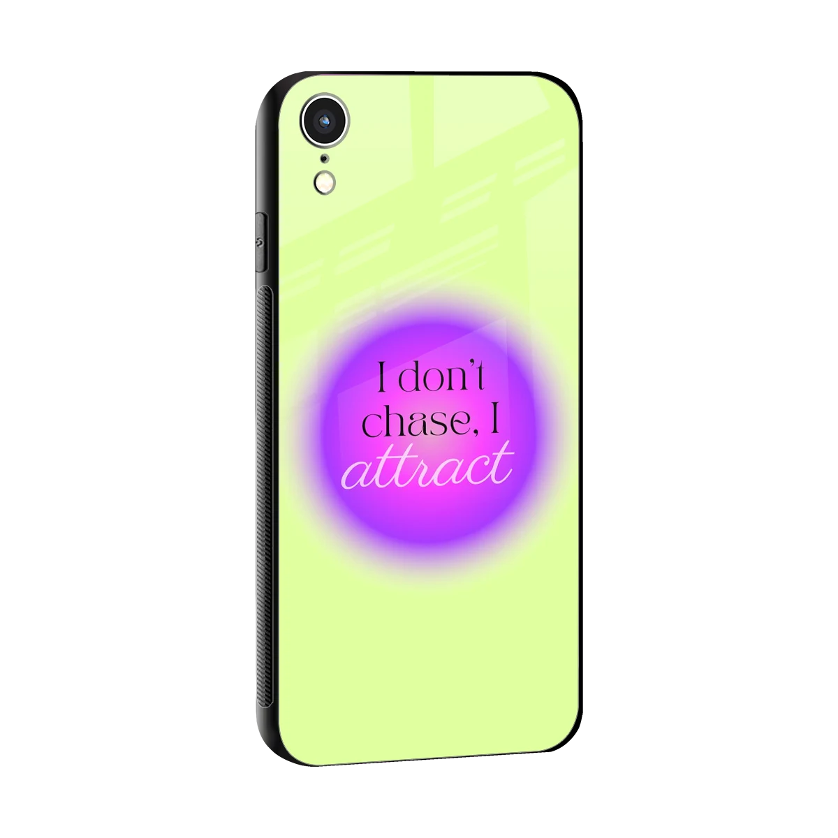 Vibe Magnet sleek iphone xr cover with tempered glass back and TPU edges