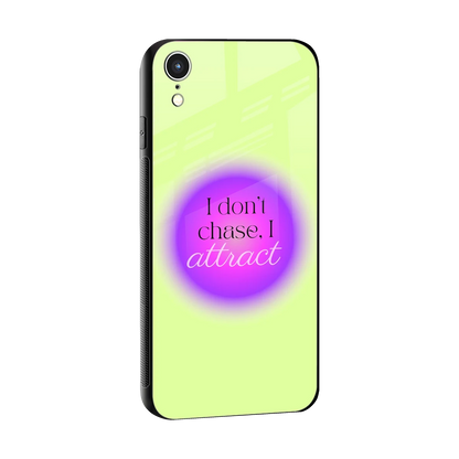 Vibe Magnet sleek iphone xr cover with tempered glass back and TPU edges