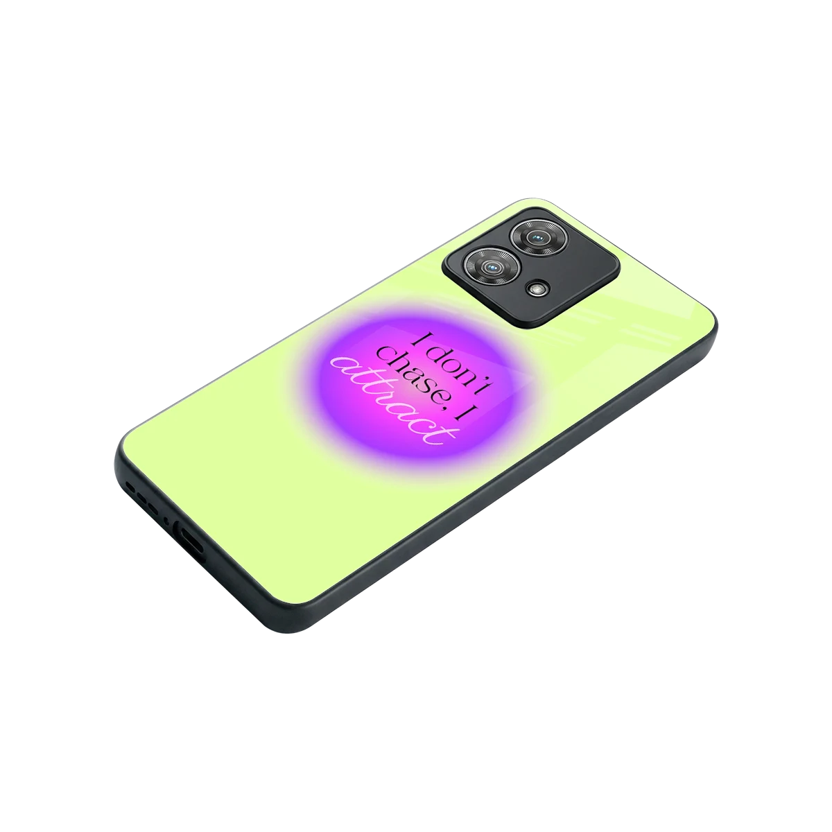 Vibe Magnet stylish phone case for motorola edge 40 neo 5g | glossy glass and slim fit