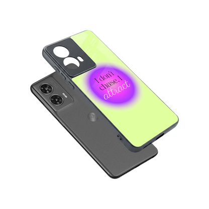 Vibe Magnet sleek motorola edge 50 fusion cover with tempered glass back and TPU edges