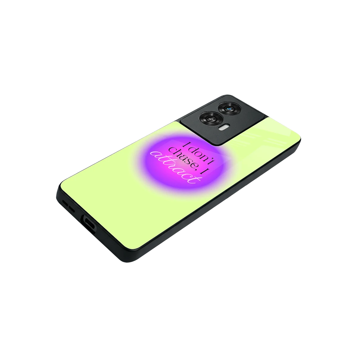 Vibe Magnet stylish phone case for motorola edge 50 fusion | glossy glass and slim fit