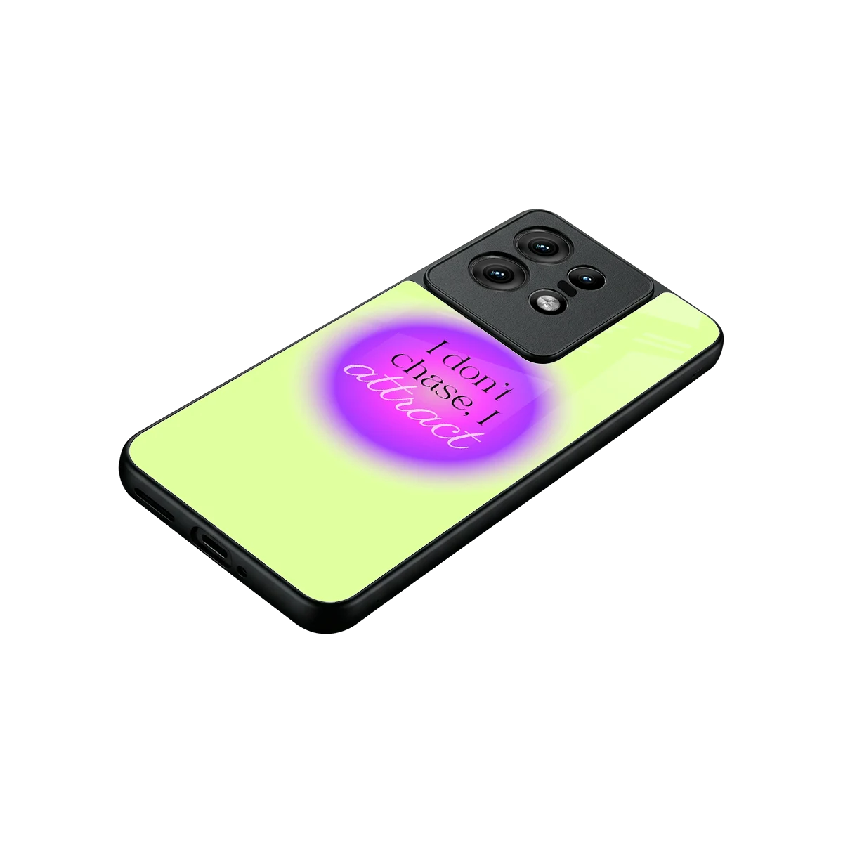Vibe Magnet stylish phone case for motorola edge 50 pro | glossy glass and slim fit