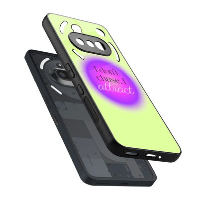 Vibe Magnet sleek nothing phone 3a cover with tempered glass back and TPU edges