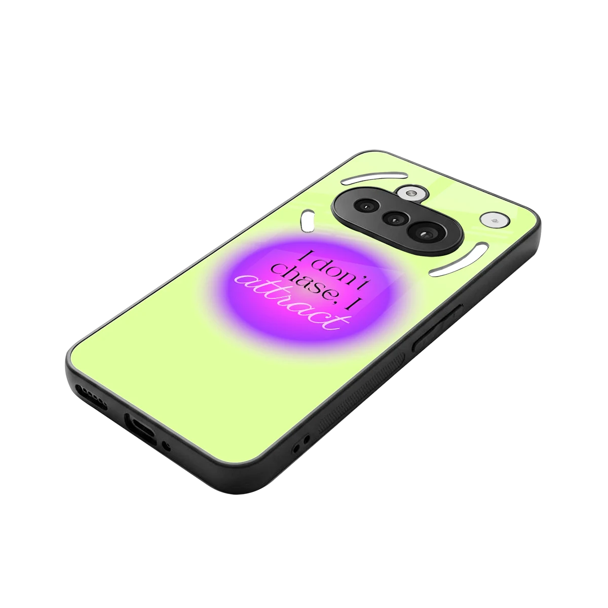 Vibe Magnet stylish phone case for nothing phone 3a | glossy glass and slim fit