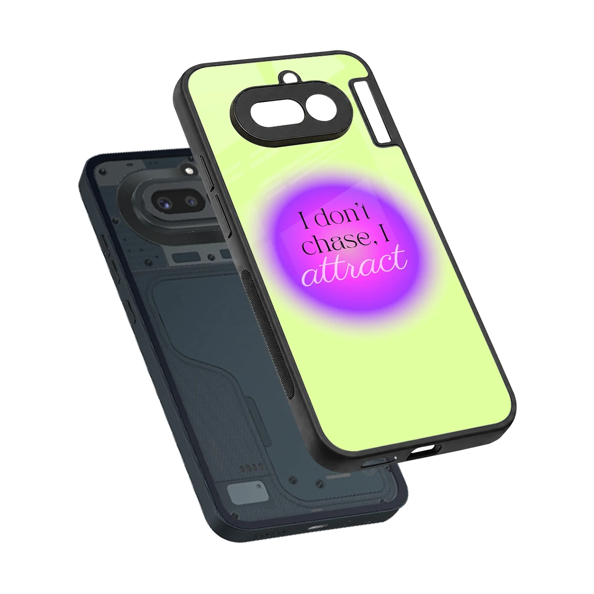 Vibe Magnet sleek nothing phone 4a cover with tempered glass back and TPU edges