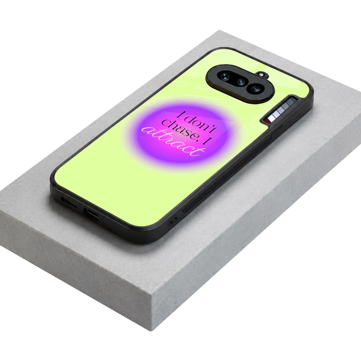 Vibe Magnet stylish phone case for nothing phone 4a | glossy glass and slim fit