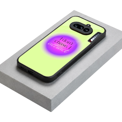 Vibe Magnet stylish phone case for nothing phone 4a | glossy glass and slim fit