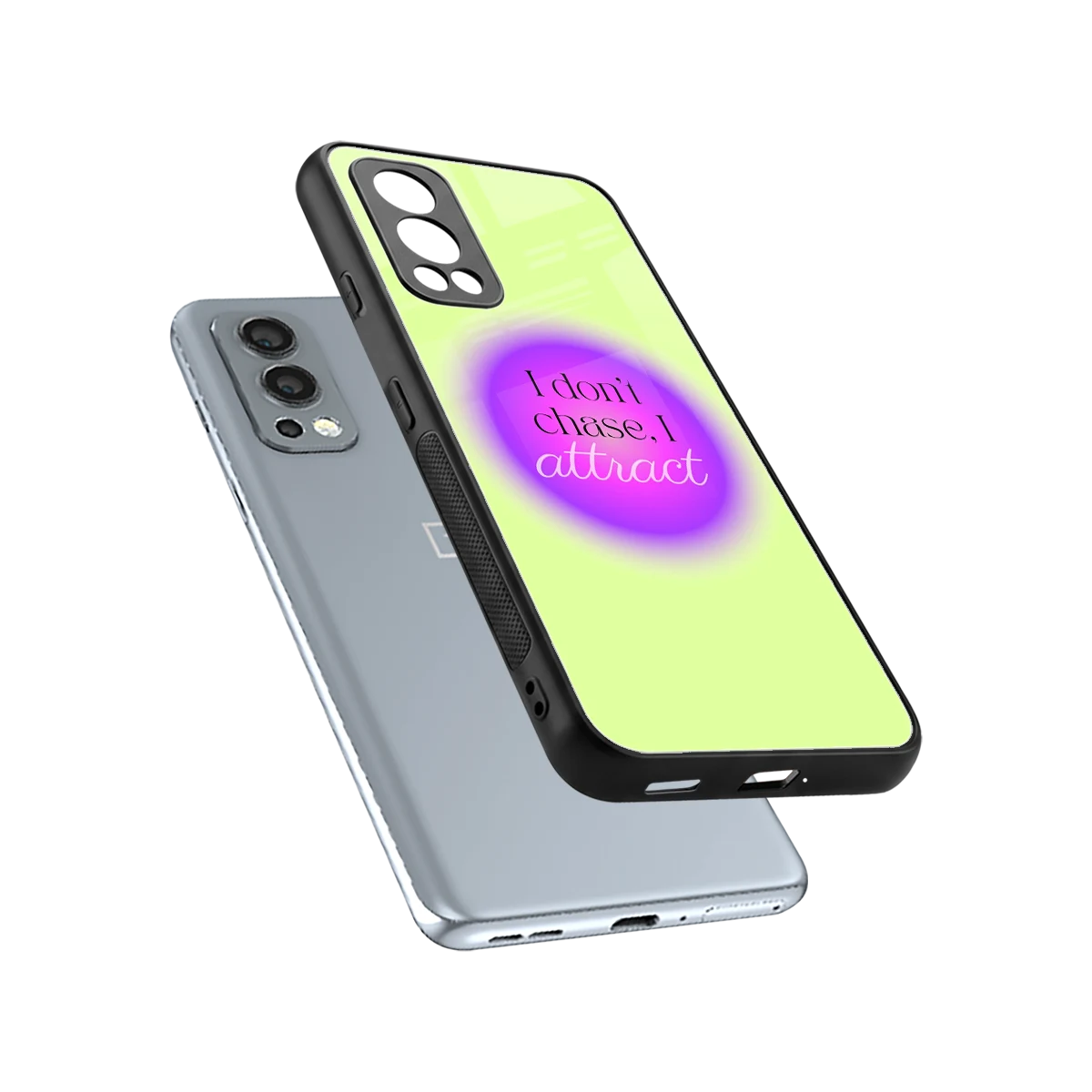 Vibe Magnet sleek oneplus nord 2 cover with tempered glass back and TPU edges