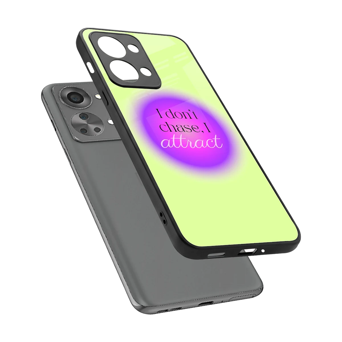 Vibe Magnet sleek oneplus nord 2t cover with tempered glass back and TPU edges