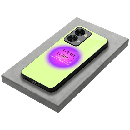 Vibe Magnet stylish phone case for oneplus nord 2t | glossy glass and slim fit