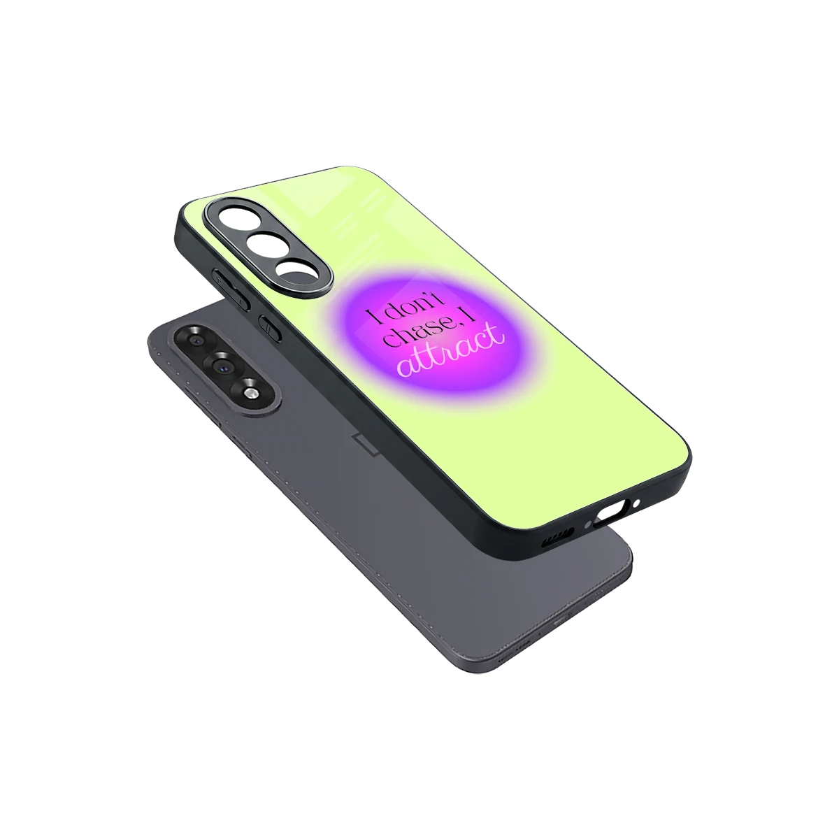 Vibe Magnet sleek oneplus nord 5 cover with tempered glass back and TPU edges
