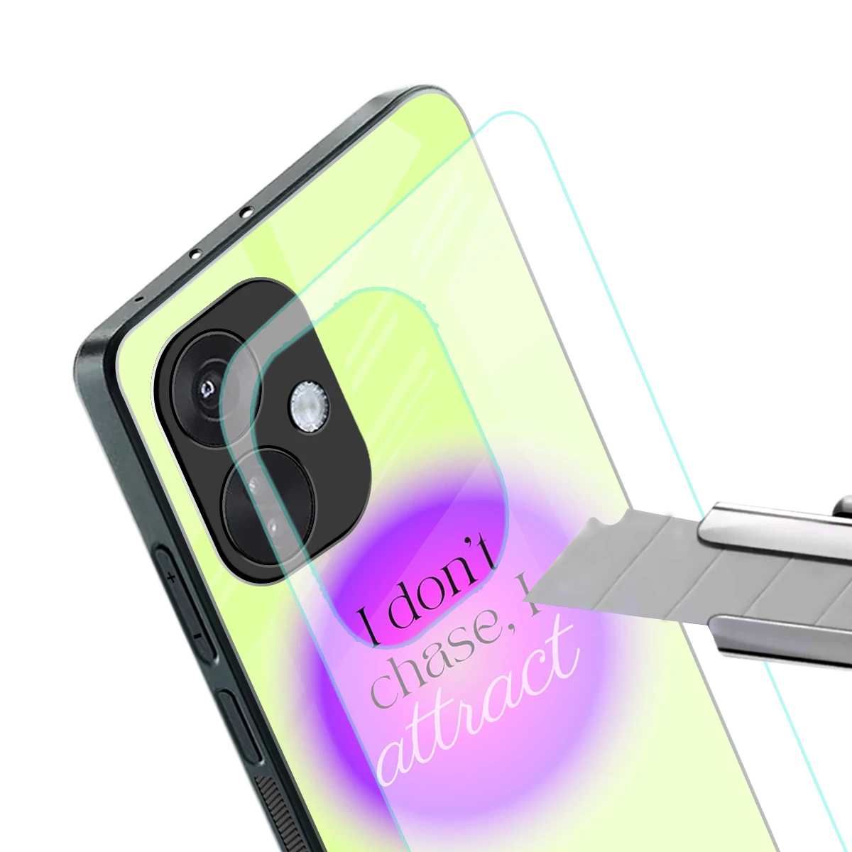 Vibe Magnet stylish phone case for oneplus nord ce 3 | glossy glass and slim fit