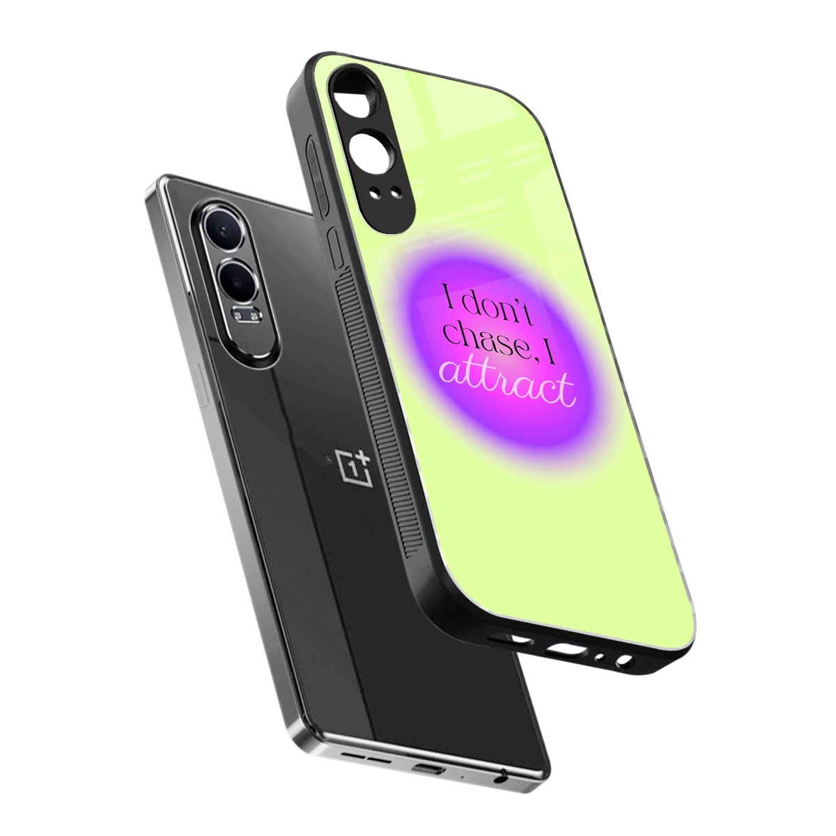 Vibe Magnet sleek oneplus nord ce 4 lite cover with tempered glass back and TPU edges
