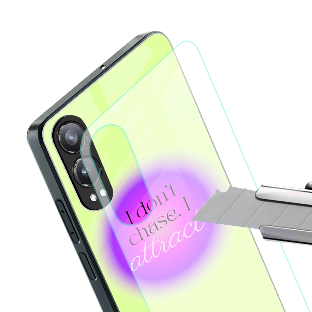Vibe Magnet stylish phone case for oneplus nord ce 4 lite | glossy glass and slim fit