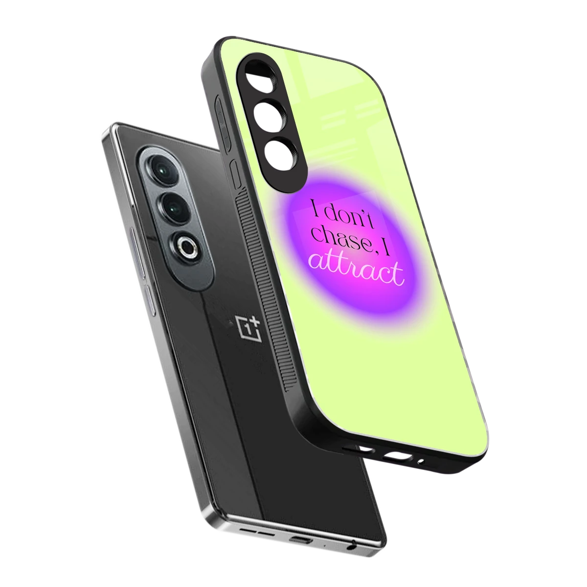 Vibe Magnet sleek oneplus nord ce 4 cover with tempered glass back and TPU edges