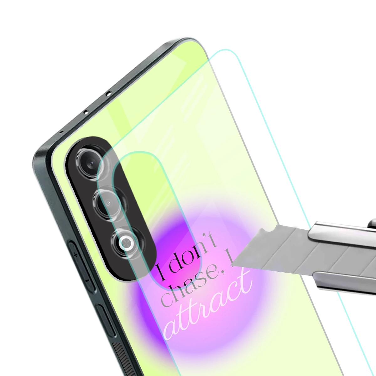 Vibe Magnet stylish phone case for oneplus nord ce 4 | glossy glass and slim fit