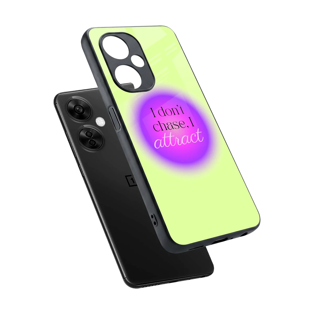 Vibe Magnet sleek oneplus nord ce 3 lite cover with tempered glass back and TPU edges