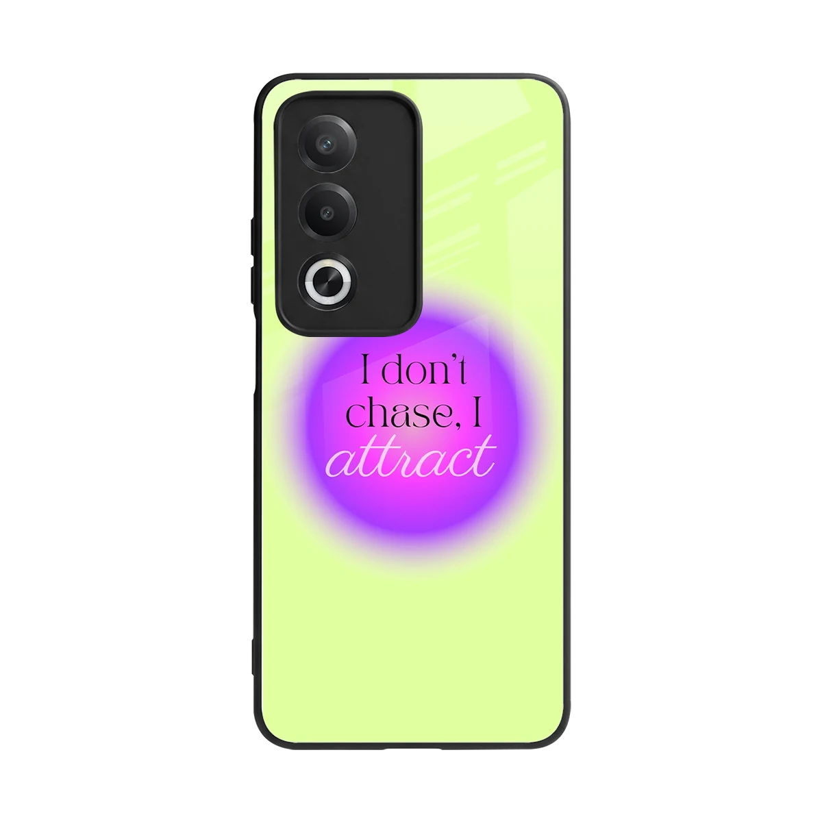 Vibe Magnet back phone cover | glass case for oppo a3 pro