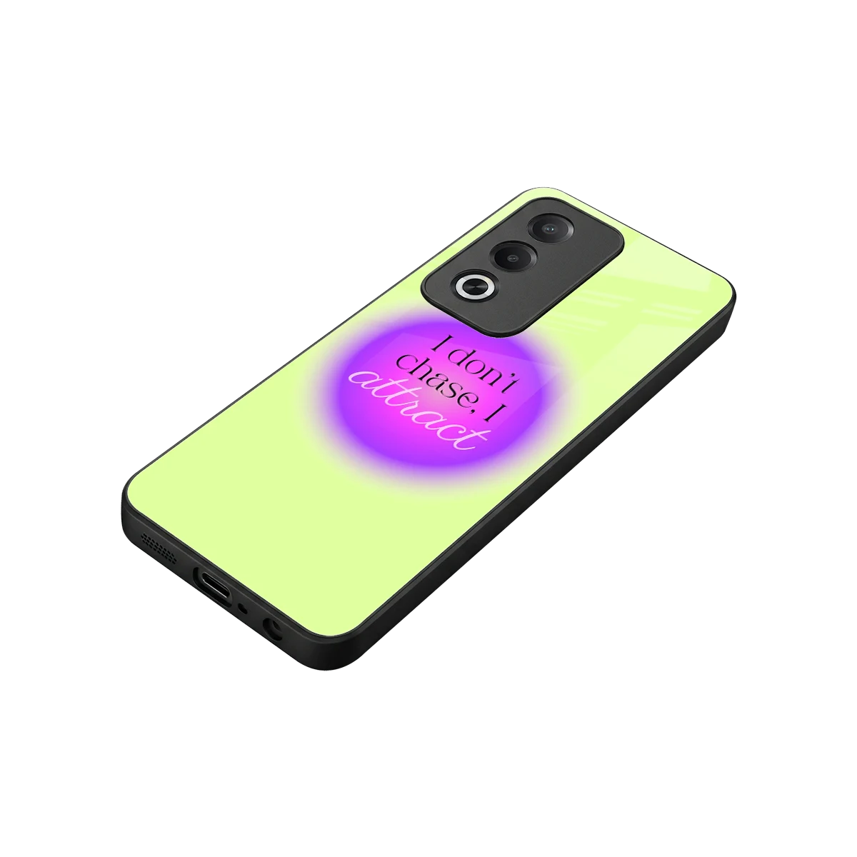 Vibe Magnet stylish phone case for oppo a3 pro | glossy glass and slim fit