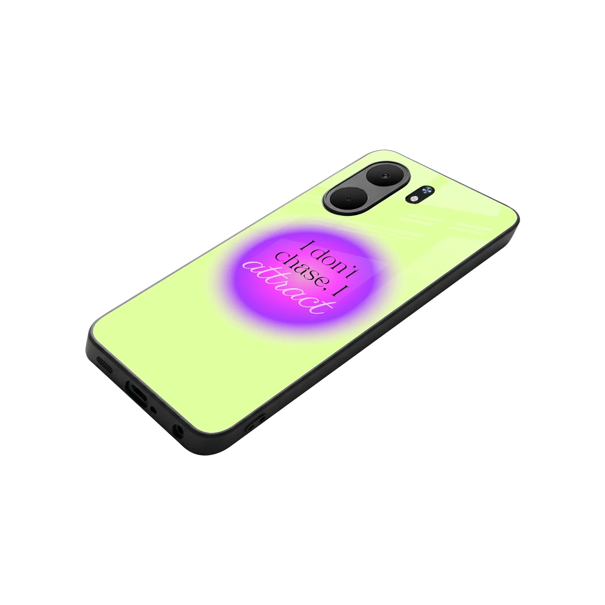 Vibe Magnet stylish phone case for oppo a5x 5g | glossy glass and slim fit
