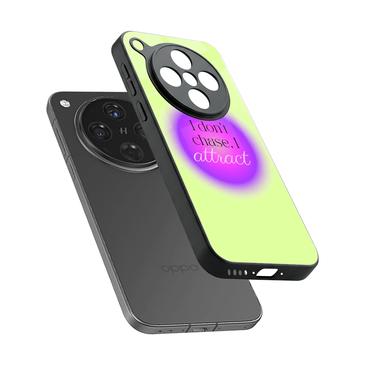 Vibe Magnet sleek oppo find x8 cover with tempered glass back and TPU edges