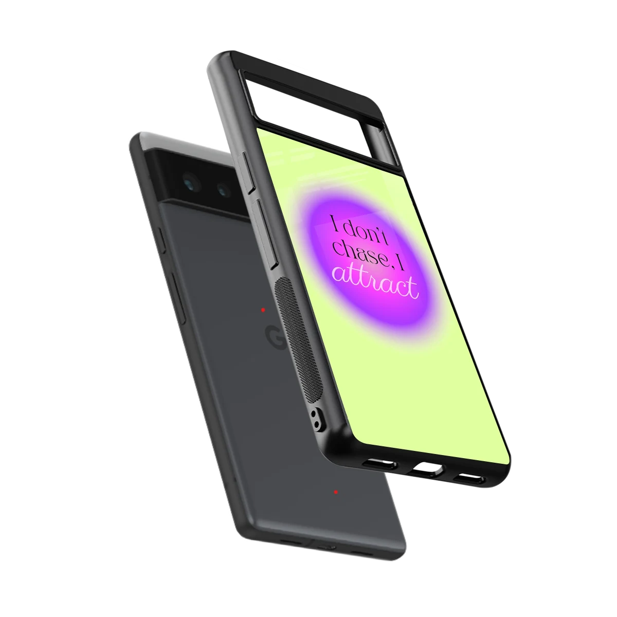 Vibe Magnet sleek google pixel 6a cover with tempered glass back and TPU edges