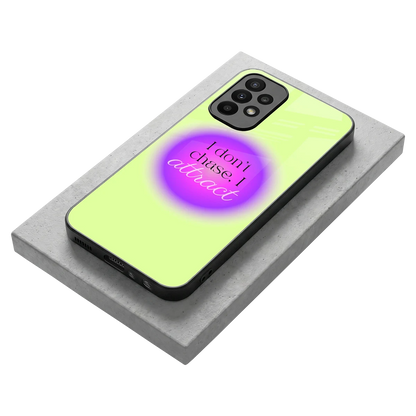 Vibe Magnet stylish phone case for samsung galaxy a23 | glossy glass and slim fit