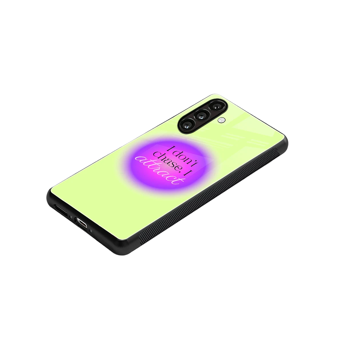 Vibe Magnet stylish phone case for samsung galaxy a37 5g | glossy glass and slim fit