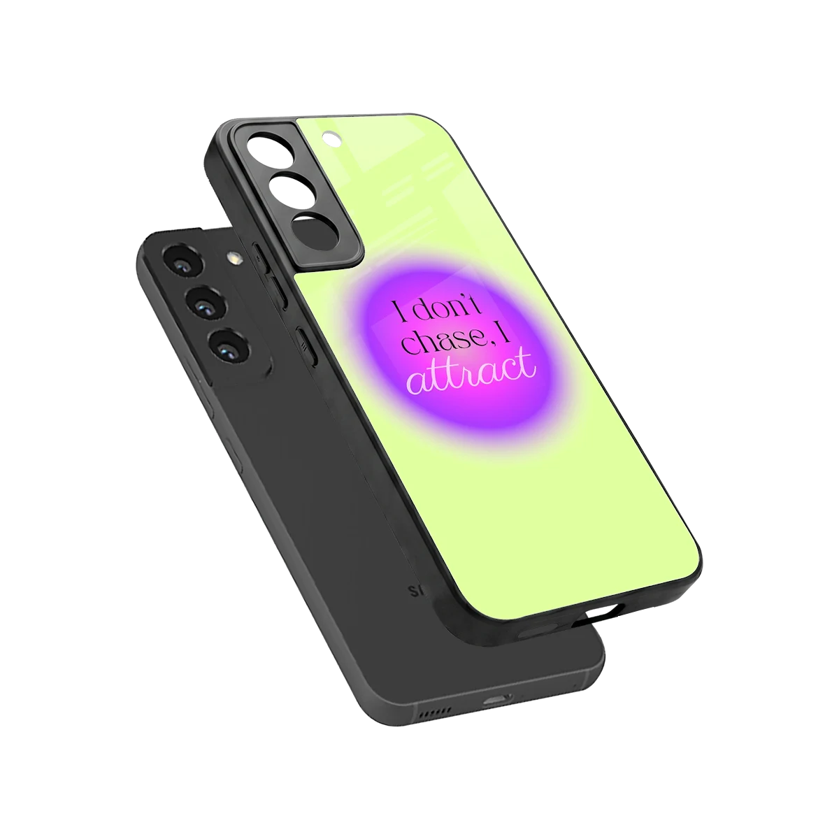 Vibe Magnet sleek samsung galaxy s22 cover with tempered glass back and TPU edges