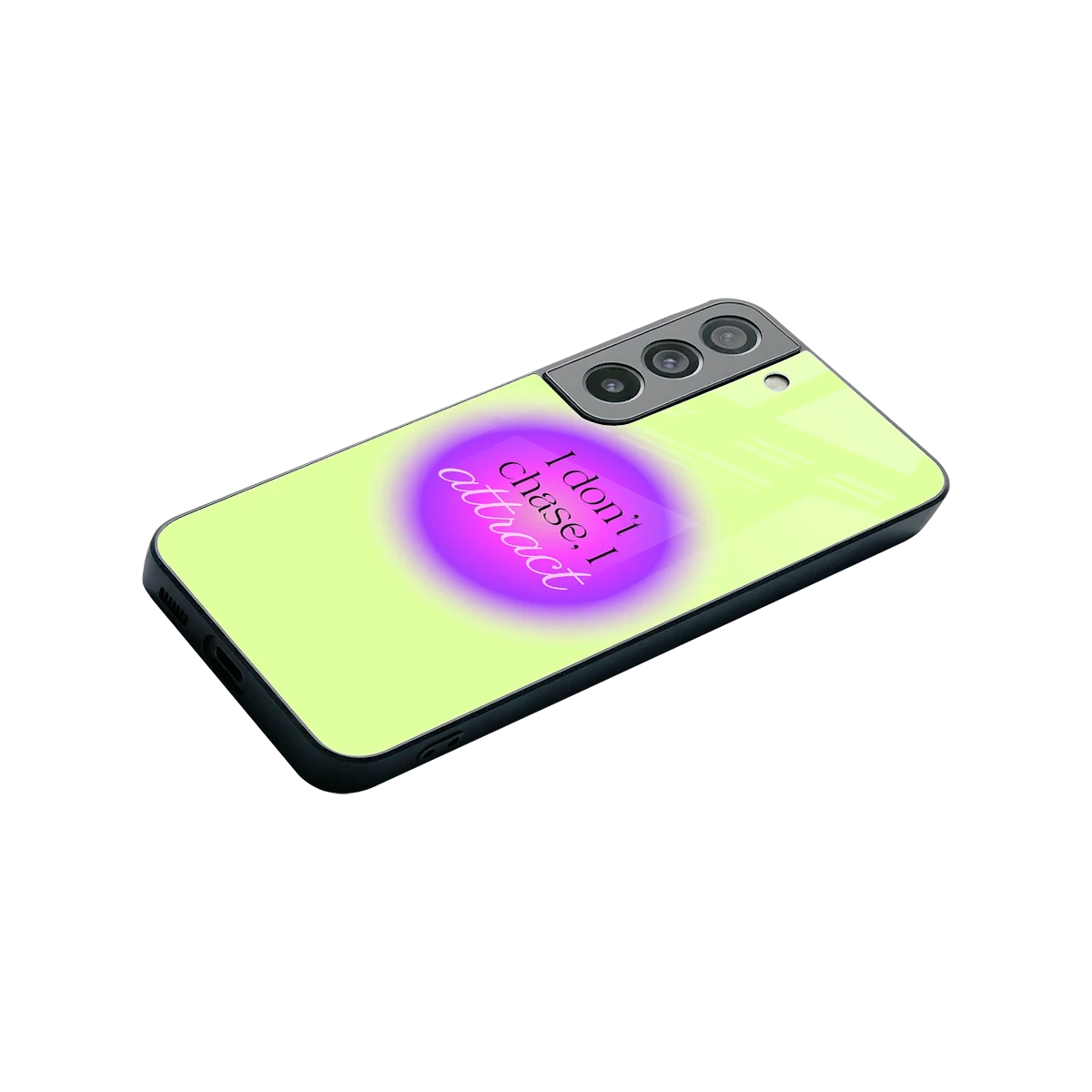 Vibe Magnet stylish phone case for samsung galaxy s22 | glossy glass and slim fit