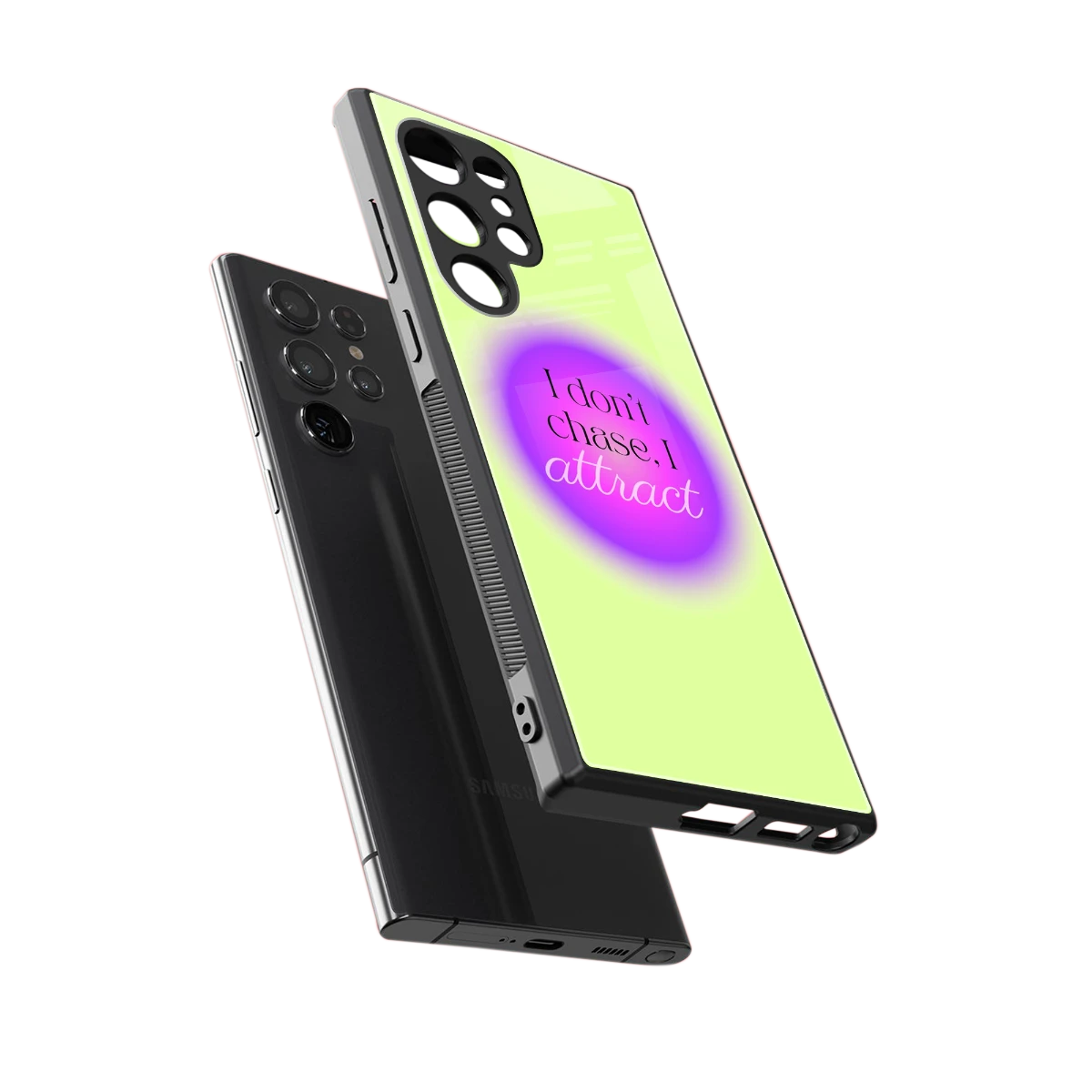 Vibe Magnet sleek samsung galaxy s23 ultra cover with tempered glass back and TPU edges