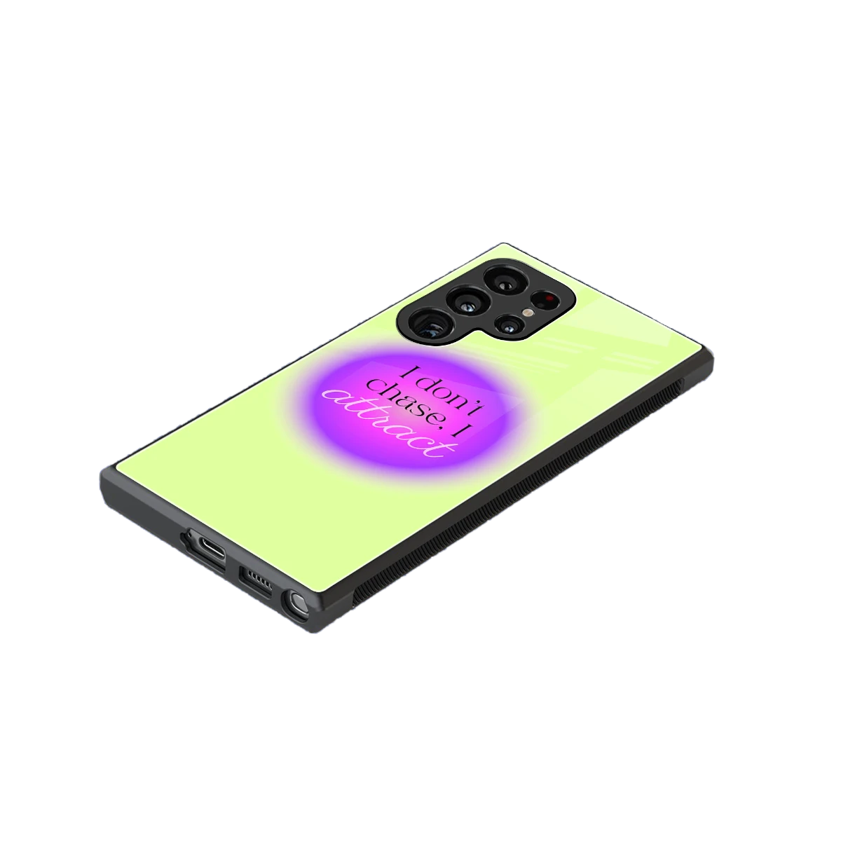 Vibe Magnet stylish phone case for samsung galaxy s24 ultra | glossy glass and slim fit