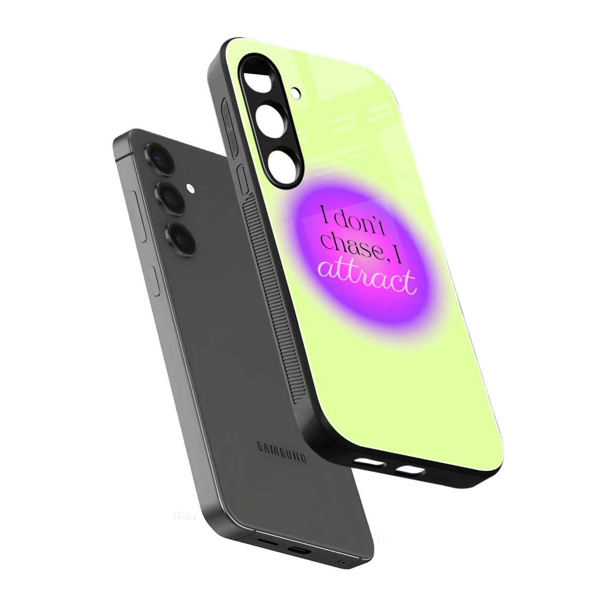 Vibe Magnet sleek samsung galaxy s25 cover with tempered glass back and TPU edges