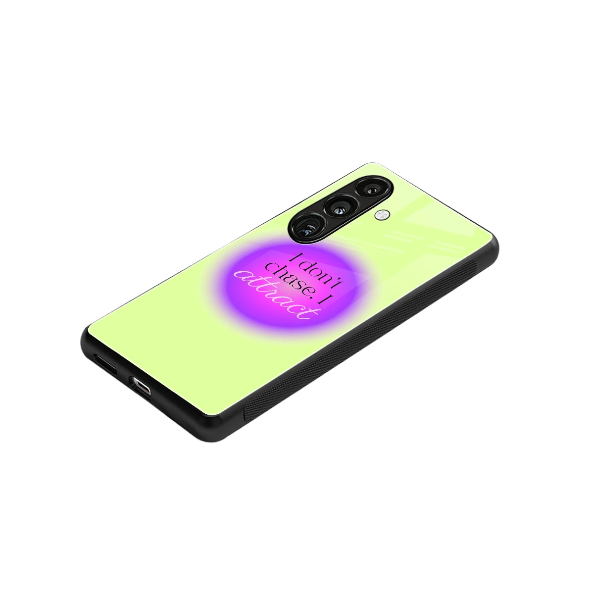 Vibe Magnet stylish phone case for samsung galaxy s24 fe | glossy glass and slim fit