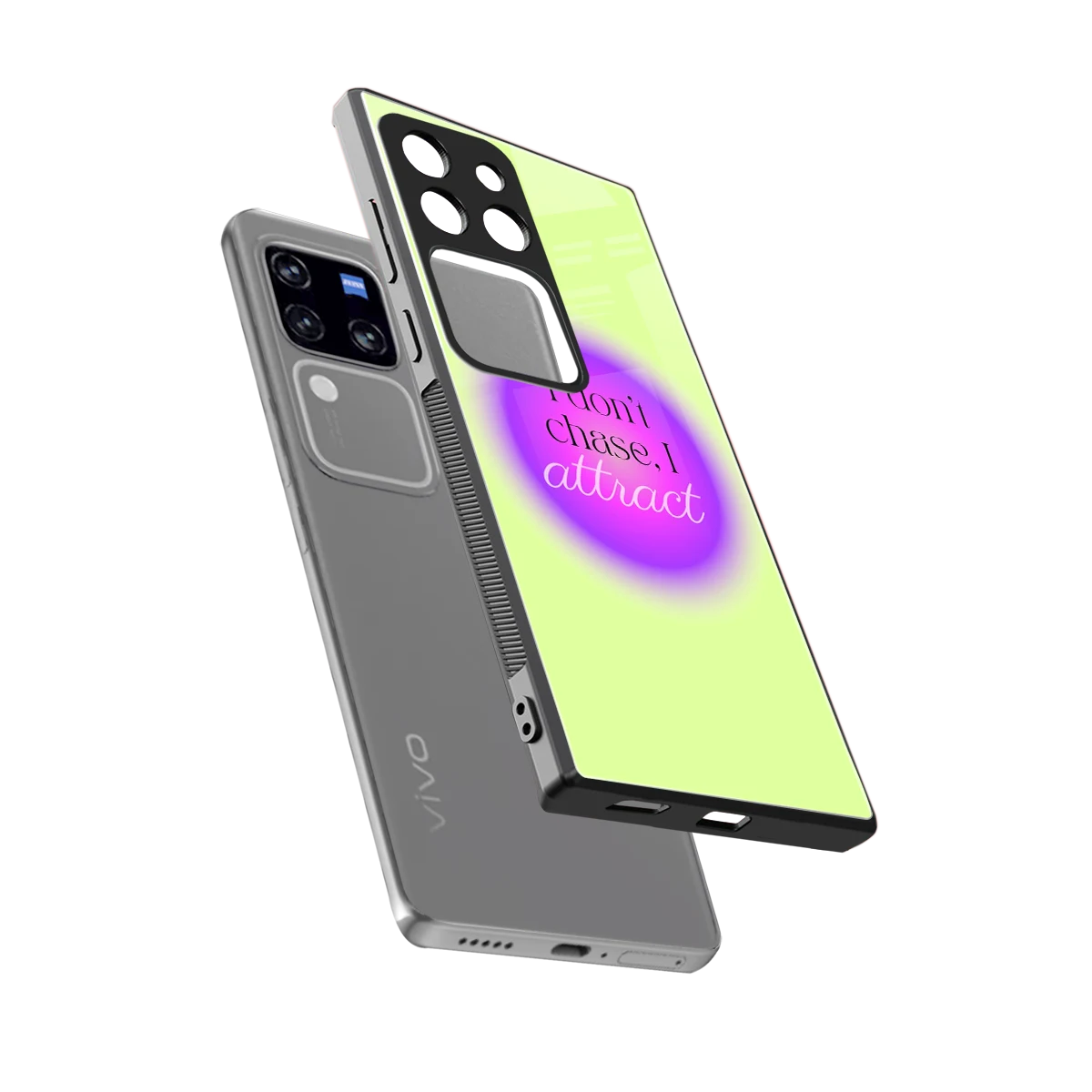 Vibe Magnet sleekvivo v30 pro cover with tempered glass back and TPU edges